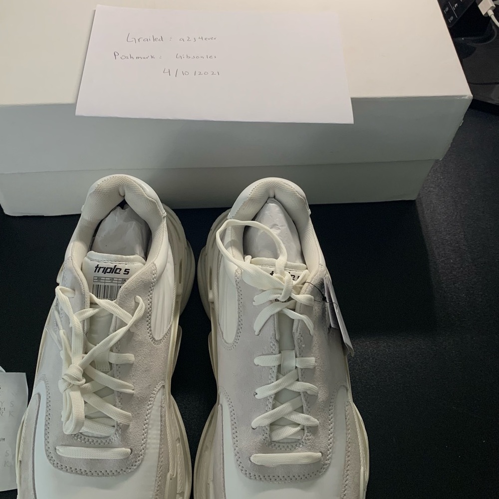 Brand New Balenciaga Triple S white sz 45